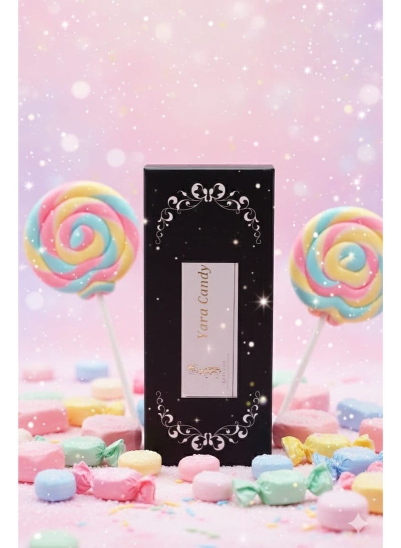 لطافة عطر لطافة مستوحى من يارا كاندي، 50 مل، بزيوت فرنسية أصلية ويدوم لمدة 48 ساعة. - Image 3